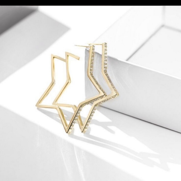 🌟Gold Boho Star Earrings - Picture 2 of 2